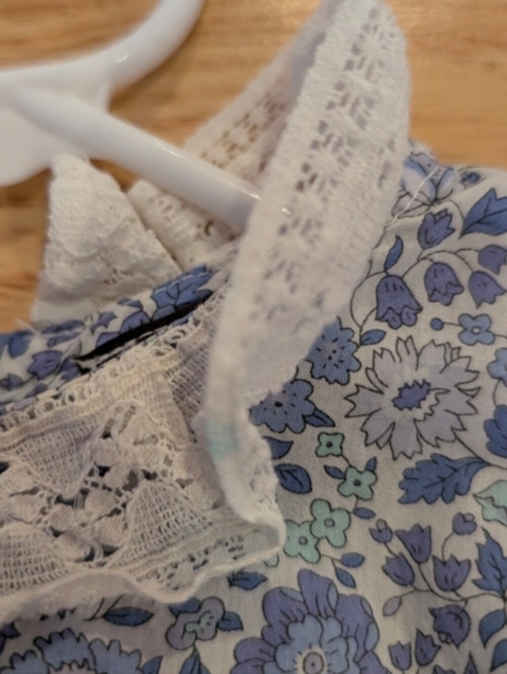 Blue Floral Romper - Picture 4 of 4
